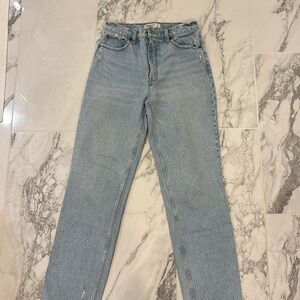 90s straight ultra high rise jeans